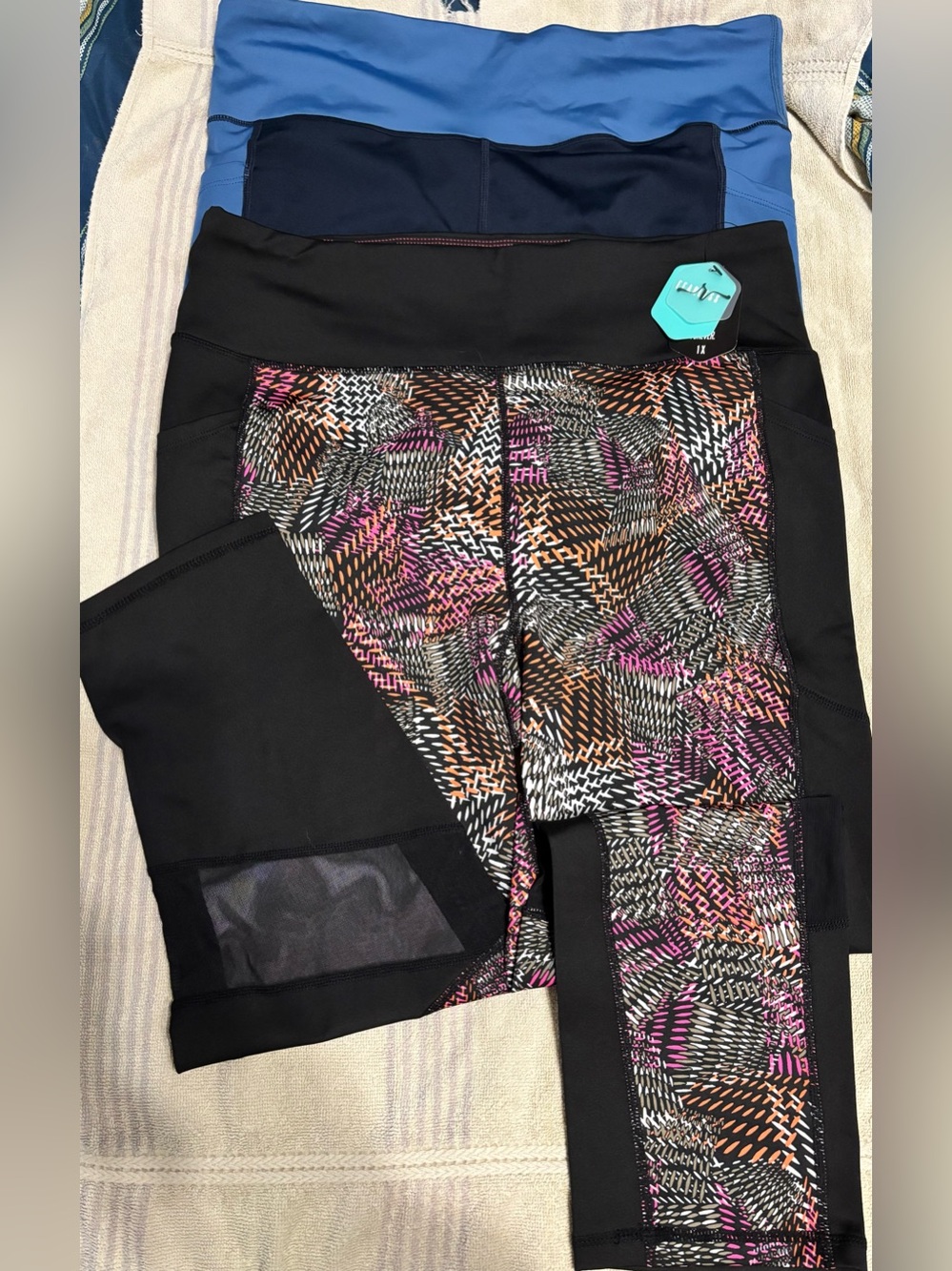 Lularoe Fearless workout legging lot of 2 NEW! Size 1X